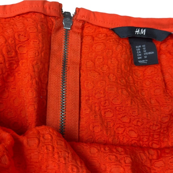 H&M Orange Pattern Round Skirt - Picture 8 of 11